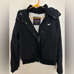 Hollister Vintage y2k Navy Jacket with White Lining